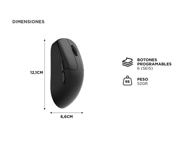 Mouse Inalámbrico Keychron M2 Negro - 4