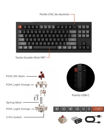 Teclado Keychron V3 Ultra 8K Wireless Custom Mechanical Keyboard - 6