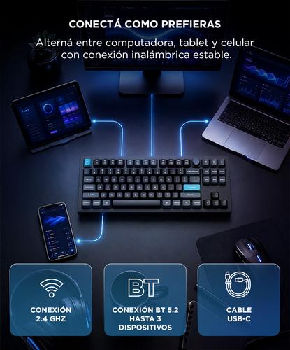 Teclado Mecánico Inalámbrico Personalizado Keychron Q3 Ultra 8K Negro - 3