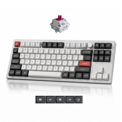 Teclado Mecánico Inalámbrico Personalizado Keychron Q3 Ultra 8K Blanco - 0