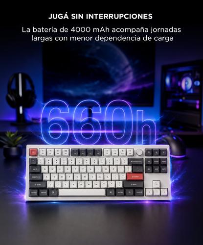 Teclado Mecánico Inalámbrico Personalizado Keychron Q3 Ultra 8K Blanco - 2