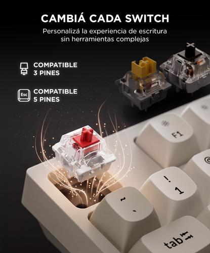 Teclado Mecánico Personalizado con Cable Keychron C2 Pro 8K QMK - 3