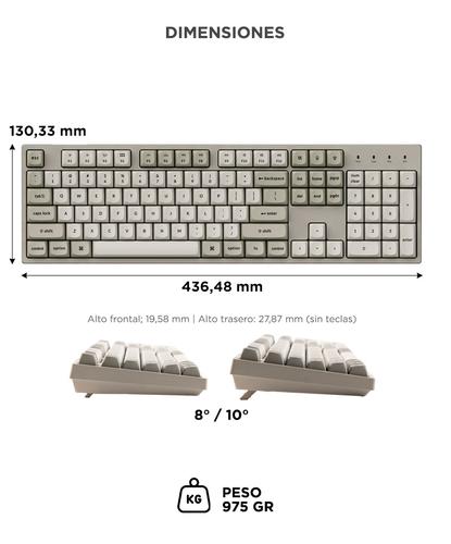 Teclado Mecánico Personalizado con Cable Keychron C2 Pro 8K QMK - 5