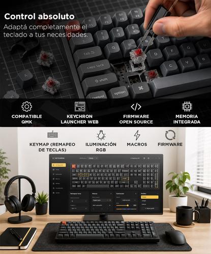 Teclado Keychron V6 8K QMK Wired Custom Mechanical Keyboard - 2