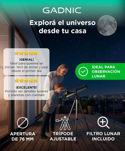 Telescopio Refractor Gadnic 700x76 - 1