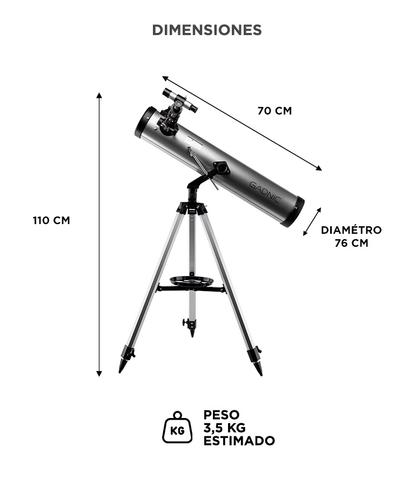 Telescopio Refractor Gadnic 700x76 - 5