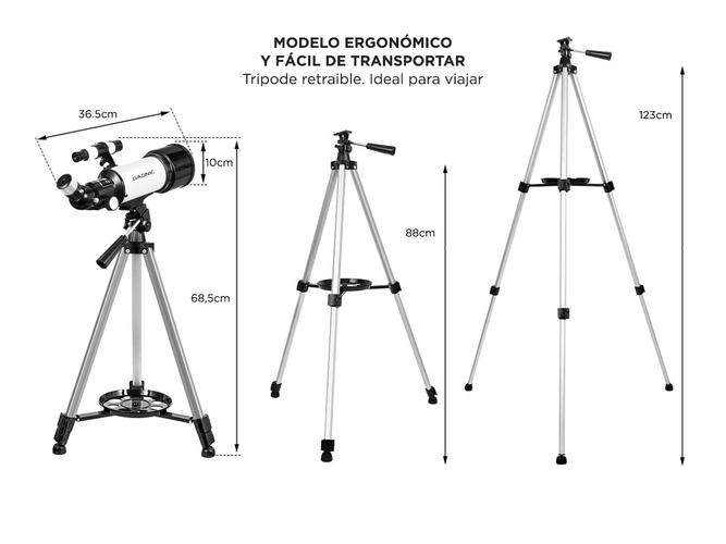 Telescopio Reflector Gadnic Binoculares 400x70 Alta Calidad  - 5