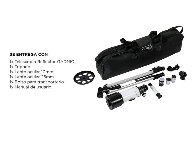 Telescopio Reflector Gadnic Binoculares 400x70 Alta Calidad  - 6
