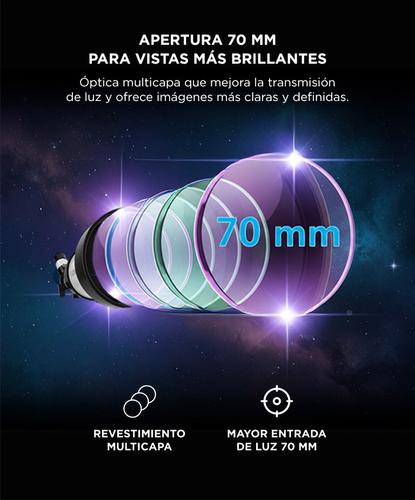 Telescopio Reflector Gadnic Binoculares 400x70 Alta Calidad  - 3