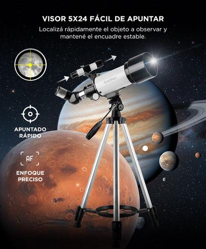 Telescopio Reflector Gadnic Binoculares 400x70 Alta Calidad  - 4
