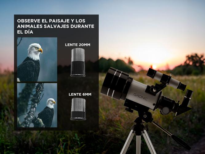 Telescopio Reflector Gadnic 300x70 Facil De Montar  - 2