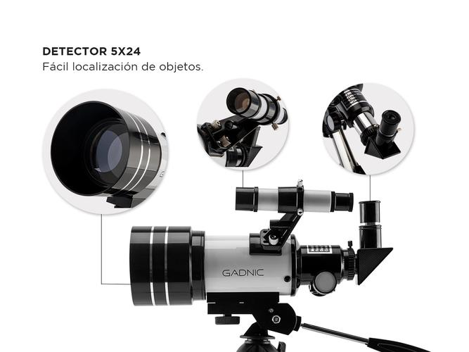 Telescopio Reflector Gadnic 300x70 Facil De Montar  - 4