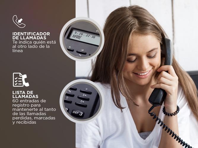 Teléfono con Cable Philips CRD150B Negro - 2