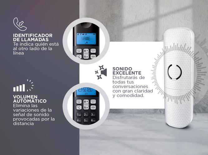 Teléfono Inalámbrico Philips D1311B Negro - 2