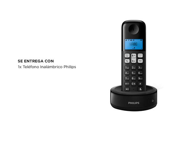 Teléfono Inalámbrico Philips D1311B Negro - 4