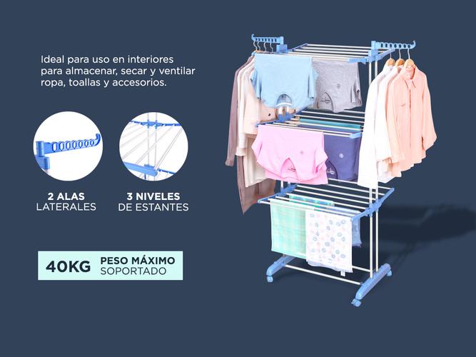 Tender Vertical Gadnic HANG3000 Plegable 3 Niveles Ruedas y Alas - 2