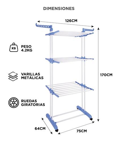 Tender Vertical Gadnic HANG3000 Plegable 3 Niveles Ruedas y Alas - 4