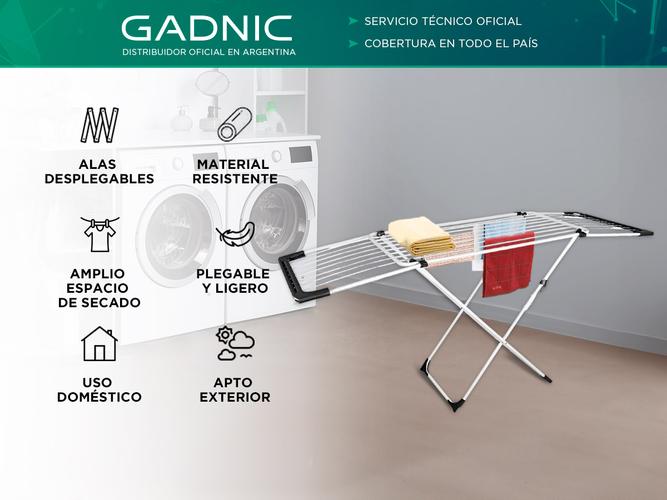Tender Extensible Gadnic Acero Pintado De Pie - 1