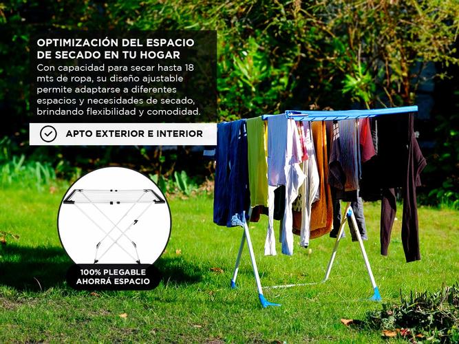 Tender Extensible Gadnic Acero Pintado De Pie - 2