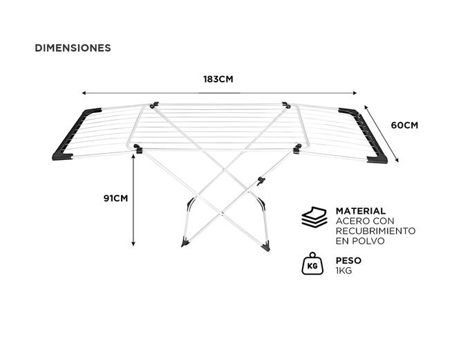 Tender Extensible Gadnic Acero Pintado De Pie - 3
