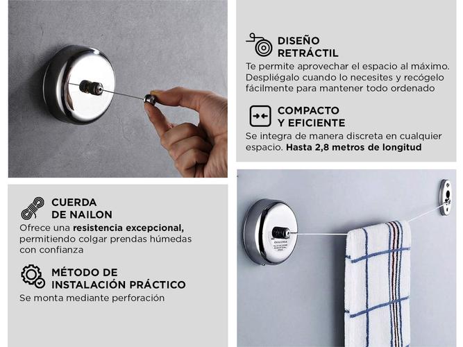 Tender Tendedero Gadnic Nylon Retráctil Extensible  - 2