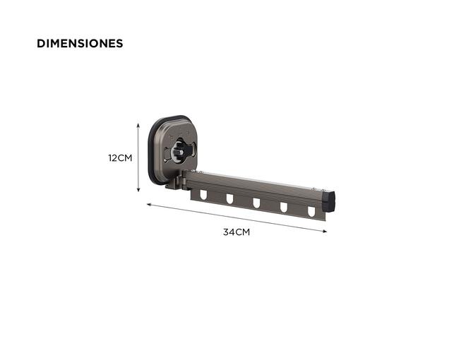 Tender Extensible Plegable Gadnic para 5 Perchas - 3