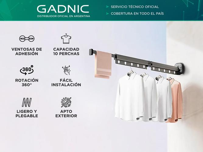 Tender Sopapa Secador de Ropa Gadnic 2 Pliegues Para Perchas - 1
