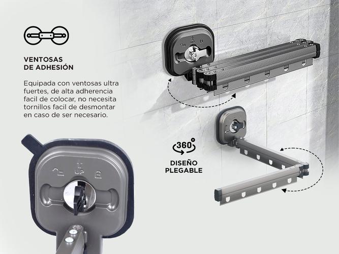 Tender Sopapa Secador de Ropa Gadnic 2 Pliegues Para Perchas - 2