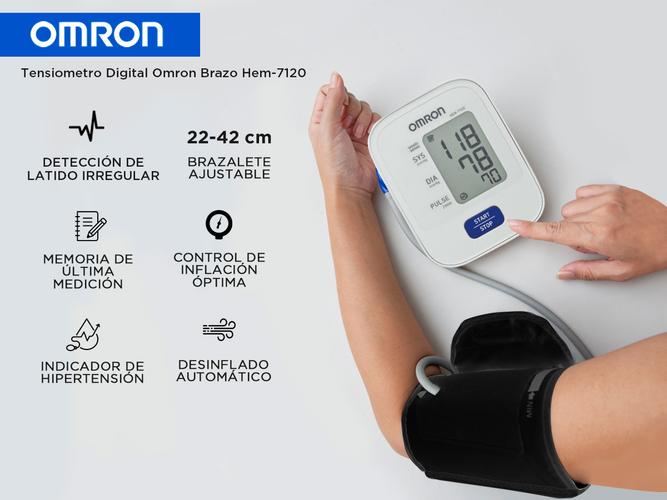 Tensiometro Digital Omron Brazo Hem-7120 Monitor de presión Arterial - 1