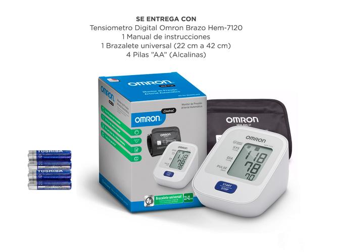 Tensiometro Digital Omron Brazo Hem-7120 Monitor de presión Arterial - 4