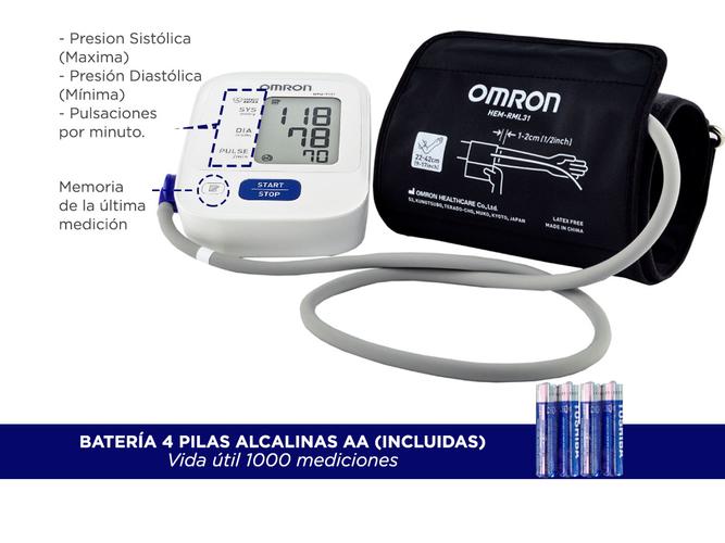 Tensiometro Omron HEM-7121 de brazo detector de error 30 memorias - 3