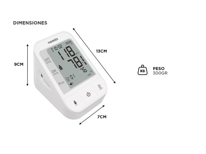 Tensiómetro Digital Maverick T-USB 74 Memorias - 4
