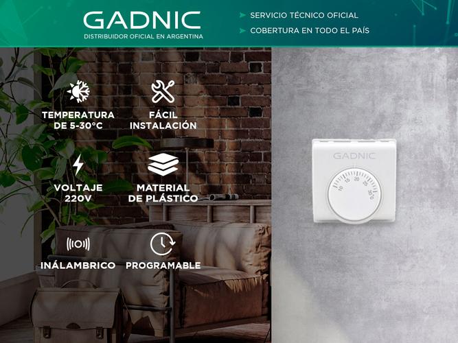 Termostato de Pared Gadnic Para Calefacción y Refrigeración  - 1