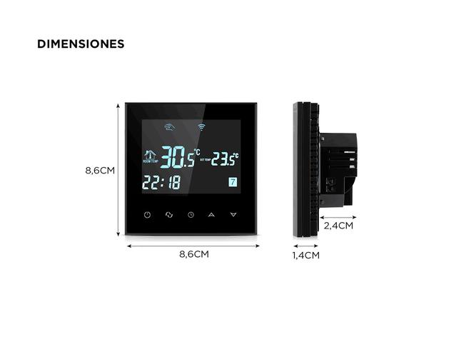Termostato Inteligente Gadnic Controlador de Temperatura Ambiente - 4