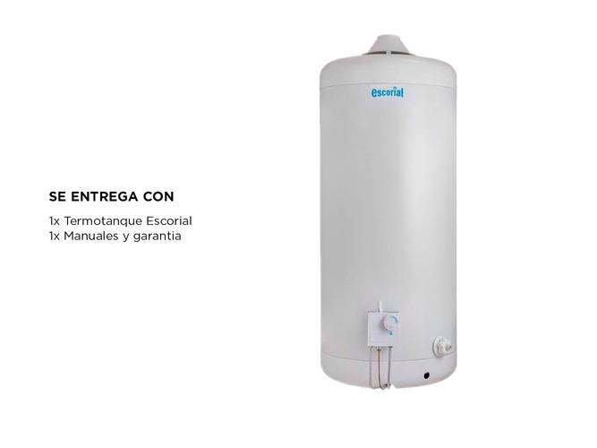 Termotanque Escorial 80L Multigas Colgar Superior Blanco - 5