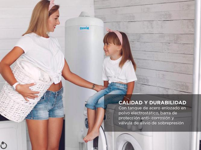 Termotanque Escorial 120L Multigas Superior De apoyo Blanco - 2