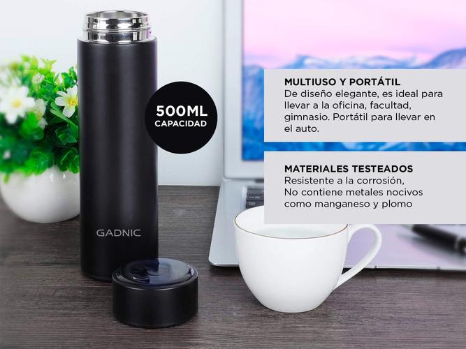 Termo De Acero Inoxidable Gadnic TG5 Frio Y Calor Capacidad 500 Ml  - 3