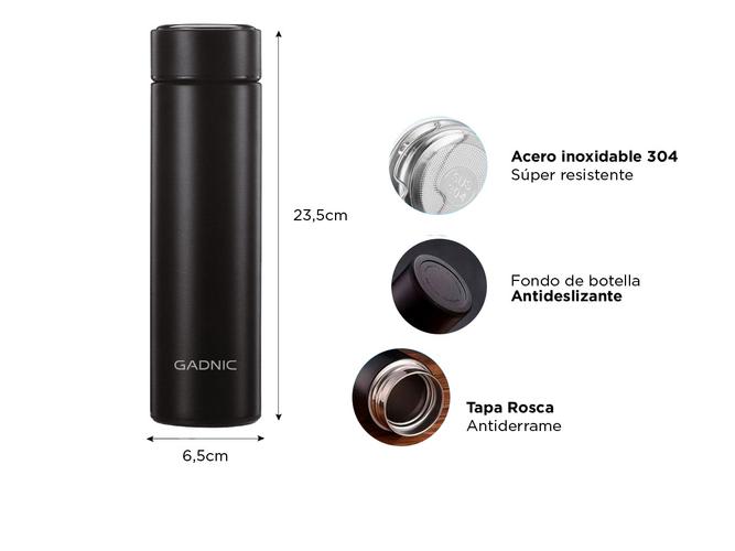 Termo De Acero Inoxidable Gadnic TG5 Frio Y Calor Capacidad 500 Ml  - 4