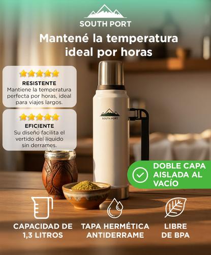 Termo South Port Acero Inoxidable 1.3L - 1