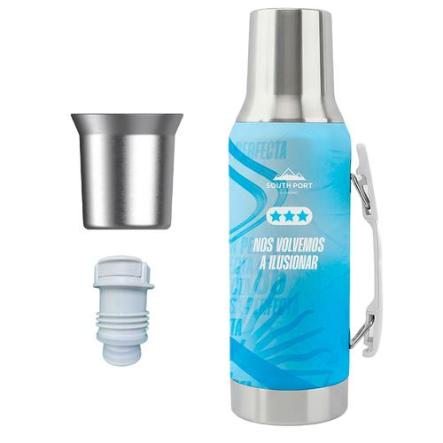 Termo Acero Inoxidable South Port by Gadnic 1.2 Litros Manija - 0