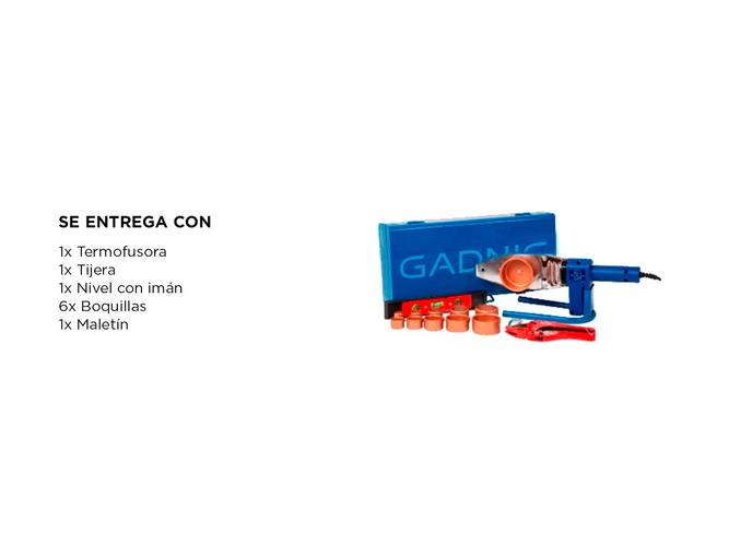 Termofusora Gadnic Soldadora de Tuberías - 6