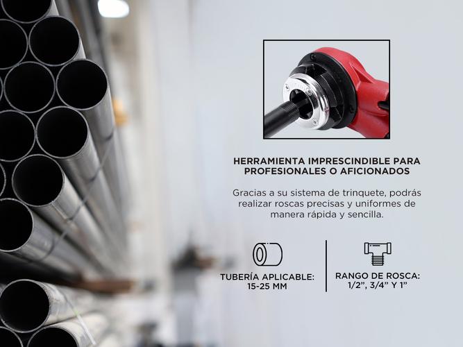 Terraja Manual Gadnic Roscadora Ligera de Tubos - 2