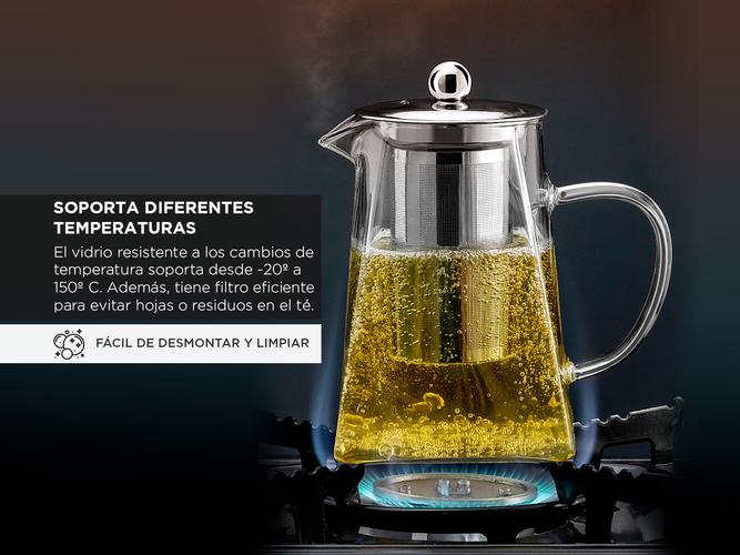 Tetera De Vidrio Gadnic Filtro De Acero Inoxidable - 2