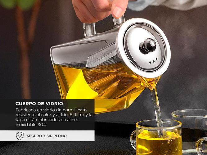 Tetera De Vidrio Gadnic Filtro De Acero Inoxidable - 3