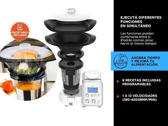 Robot de Cocina ToM2.0 Cuk By Gadnic Incluye Recetas Preestablecidas  - 4