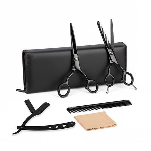 Set Tijeras Peluqueria Gadnic Corte Pulir y Navaja  - 0