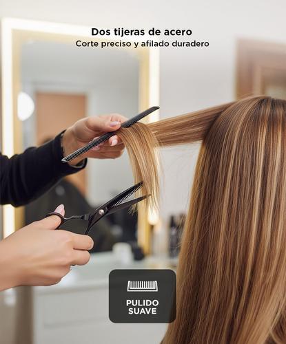 Set Tijeras Peluqueria Gadnic Corte Pulir y Navaja  - 2