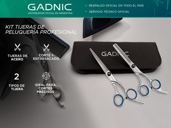 Kit Tijeras de Peluquería Profesional Corte + Pulir - 1