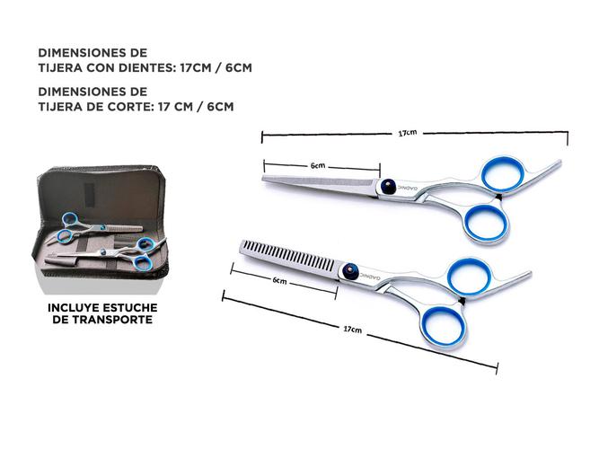 Kit Tijeras de Peluquería Profesional Corte + Pulir - 4