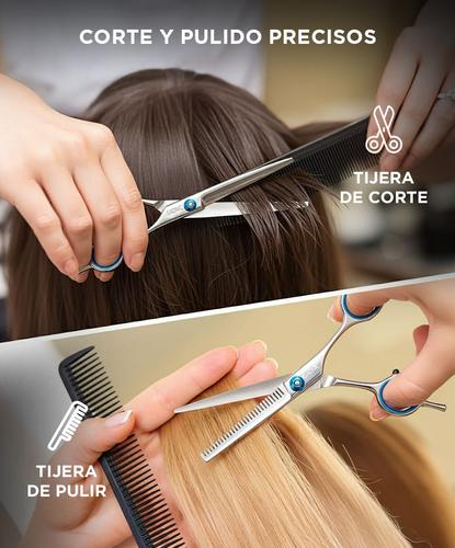 Kit Tijeras de Peluquería Profesional Corte + Pulir - 2